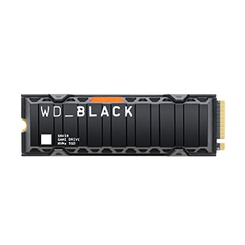 WD_BLACK SN850 mit Heatsink 500GB NVMe interne Gaming SSD; PCIe Gen4 Technologie, bis zu 7000 MB/s Lesen, M.2 2280, Works with PlayStation 5 (ab Softwareversion 21.02-04.00.00) von WD_BLACK