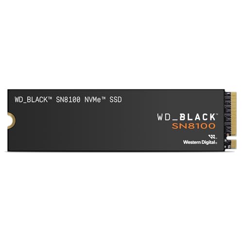 WD_Black SN8100 2 TB PCIe 5.0x4 NVMe M.2 SSD, Lesegeschwindigkeiten von bis zu 14.900 MB/s, Schreibgeschwindigkeiten von bis zu 14.000 MB/s, TLC 3D CBA NAND WD_Black SN8100 2 TB PCIe 5.0x4 NVMe M.2 SSD, Lesegeschwindigkeiten von bis zu 14.900 MB/s, Schreibgeschwindigkeiten von bis zu 14.000 MB/s, TLC 3D CBA NAND von WD_BLACK