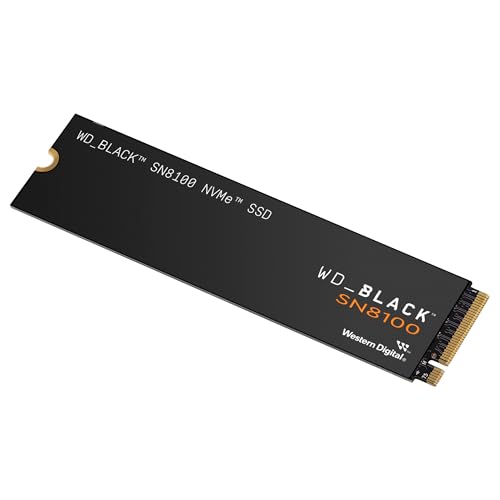 WD_Black SN8100 4 TB PCIe 5.0x4 NVMe M.2 SSD, Lesegeschwindigkeiten von bis zu 14.900 MB/s, Schreibgeschwindigkeiten von bis zu 14.000 MB/s, TLC 3D CBA NAND WD_Black SN8100 4 TB PCIe 5.0x4 NVMe M.2 SSD, Lesegeschwindigkeiten von bis zu 14.900 MB/s, Schreibgeschwindigkeiten von bis zu 14.000 MB/s, TLC 3D CBA NAND von WD_BLACK