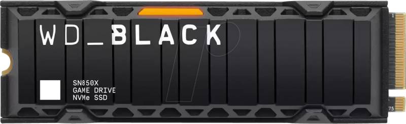 WDS200T2XHE - WD_BLACK SN850X NVMe-SSD, 2 TB, Heatsink, M.2 von Sandisk