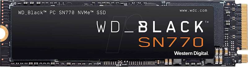 WDS500G3X0E - WD_BLACK SN770 NVMe SSD 500GB, M.2 von Sandisk