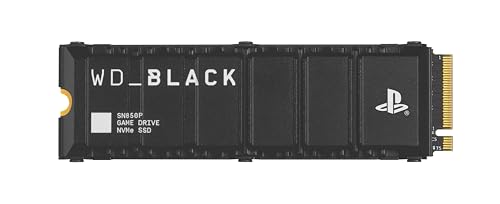 WD_BLACK SN850P 4 TB NVMe SSD Offiziell Lizenziert für PS5 Konsolen (interne Gaming SSD; optimierter Kühlkörper; PCIe Gen4 Technologie, bis zu 7.300 MB/s Lesen, M.2 2280) von WD_BLACK