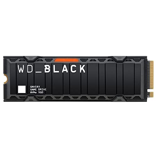 WD_BLACK SN850X NVMe SSD mit Heatsink 2 TB interne SSD (Gaming Speicher, PCIe Gen4-Technologie, Lesen 7.300 MB/s, Schreiben 6.600 MB/s) Schwarz von WD_BLACK