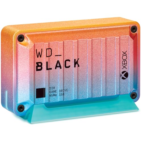 WD_Black D30 Game Drive for Xbox 1 TB - Summer Collection (1 Monat Xbox Game Pass Ultimate, Übertragung mit bis zu 900 MB/s) kompatibel mit Xbox Series X|S von WD_BLACK