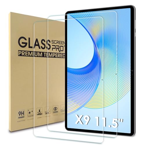 WD&CD 2 Pack Schutzfolie kompatibel mit Huawei Honor Pad X9 11.5", 2.5D Tempered glass screen protector, 9H hardness【Anti Scratch】【Bubble Free】 von WD&CD