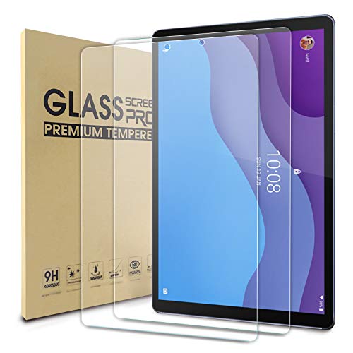 WD&CD 2 Pack Schutzfolie kompatibel mit Lenovo Tab M10 HD (2nd Gen) 2020, 10.1" 2.5D Tempered glass screen protector, 9H hardness【Anti Scratch】【Bubble Free】 von WD&CD