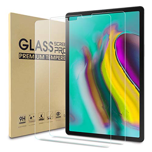 WD&CD 2 Pack Schutzfolie kompatibel mit Samsung Galaxy Tab S5e 10.5" SM-T720/SM-T725, Hartglas Tempered Displayschutzfolie【Anti Scratch】【Bubble Free】 von WD&CD
