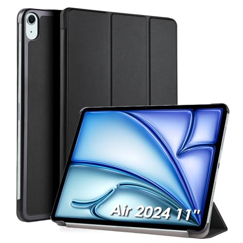 WD&CD Hülle kompatibel mit iPad Air 2024 11 Zoll 2024, Ultra Dünn Case mit Standfunktion Auto Sleep Wake Up Funktion-Schwarz WD&CD Hülle kompatibel mit iPad Air 2024 11 Zoll 2024, Ultra Dünn Case mit Standfunktion Auto Sleep Wake Up Funktion-Schwarz von WD&CD