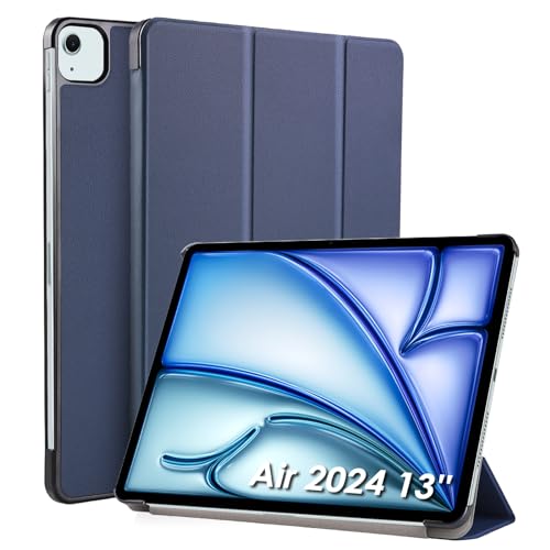 WD&CD Hülle kompatibel mit iPad Air 2024 13 Zoll 2024, Ultra Dünn Case mit Standfunktion Auto Sleep Wake Up Funktion- Blau WD&CD Hülle kompatibel mit iPad Air 2024 13 Zoll 2024, Ultra Dünn Case mit Standfunktion Auto Sleep Wake Up Funktion- Blau von WD&CD