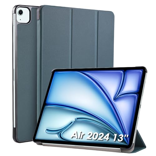 WD&CD Hülle kompatibel mit iPad Air 2024 13 Zoll 2024, Ultra Dünn Case mit Standfunktion Auto Sleep Wake Up Funktion- Grün WD&CD Hülle kompatibel mit iPad Air 2024 13 Zoll 2024, Ultra Dünn Case mit Standfunktion Auto Sleep Wake Up Funktion- Grün von WD&CD