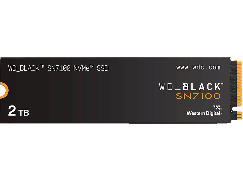 WD. _BLACK™S SSD 2 TB, M.2 2280 NVMe™ SSD, PCIe® Gen4, 7.250 MB/s Lesen, 6.900 Schreiben TB via PCIe, intern von WD.