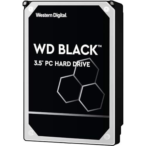 WD_BLACK HDD 4 TB (interne 3,5 Zoll-Gaming-Festplatte, Hochleistungsfestplatte, Performance Desktop HDD - 202 MB/s Lesen, 7.200 U/min, SATA 6 Gbit/s, 256 MB Cache, CMR) Schwarz von WD