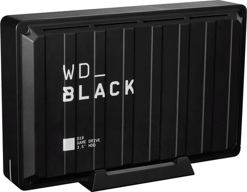 WD Black D10 Game Drive 8TB Externe Festplatte 8.9cm (3.5 Zoll) USB 3.2 Gen 1 Schwarz WDBA3P0080HBK- von WD