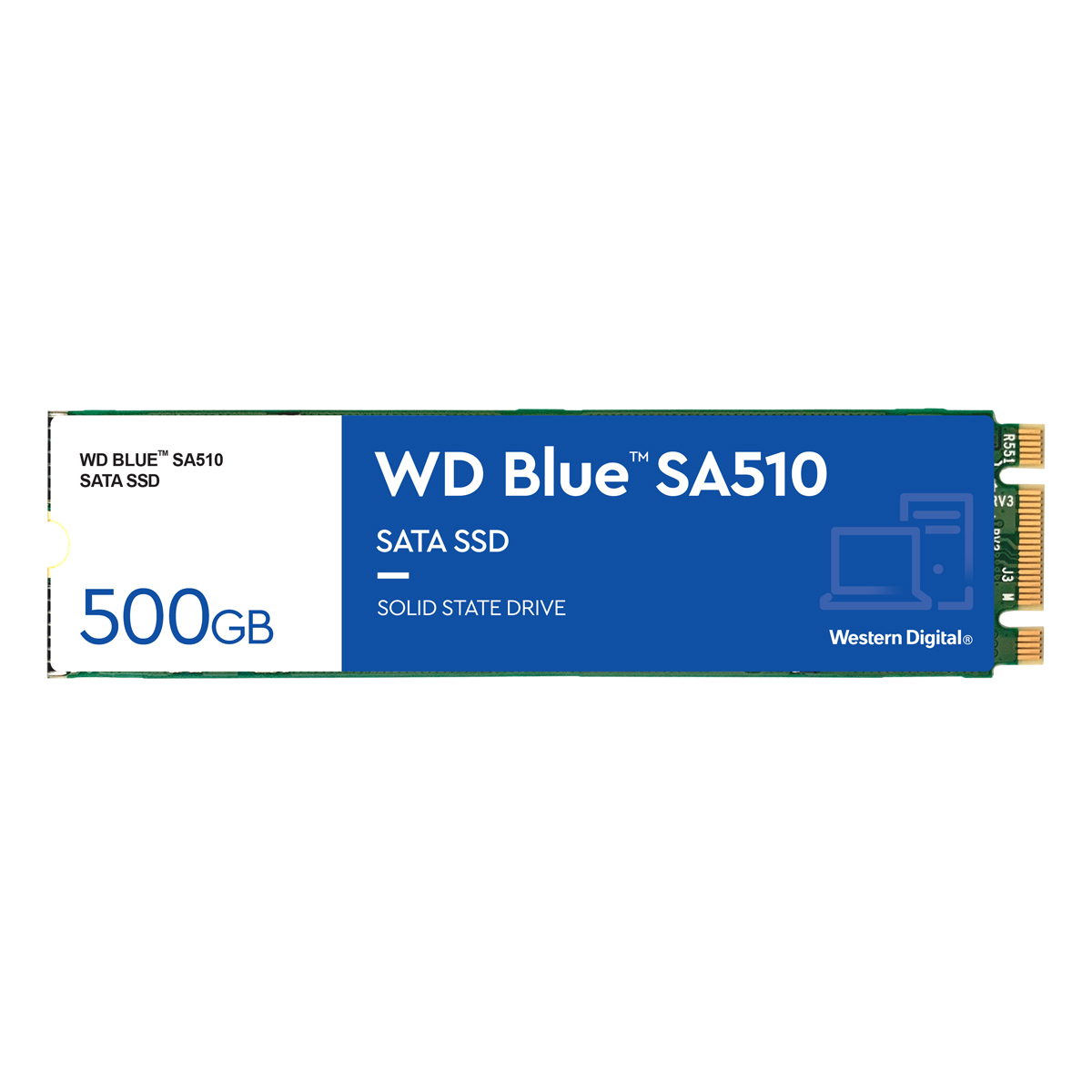 WD Blue SA510 SSD 500GB M.2 2280 SATA 6 Gbit/s - interne Solid-State-Drive von WD