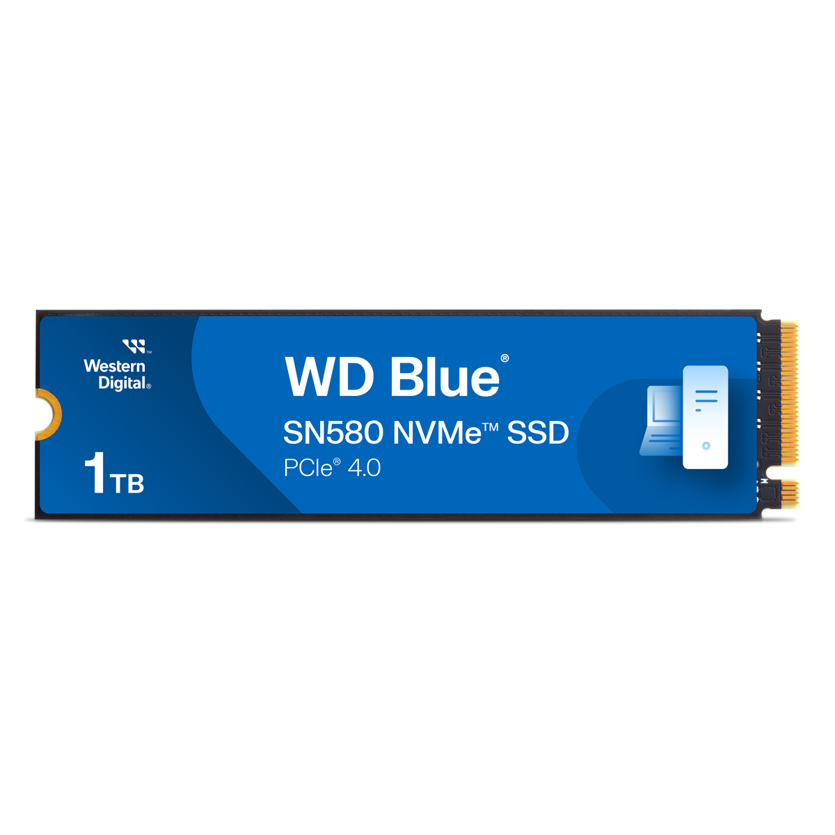 WD Blue SN580 SSD 1TB M.2 PCIe Gen4 NVMe Internes Solid-State-Module von WD