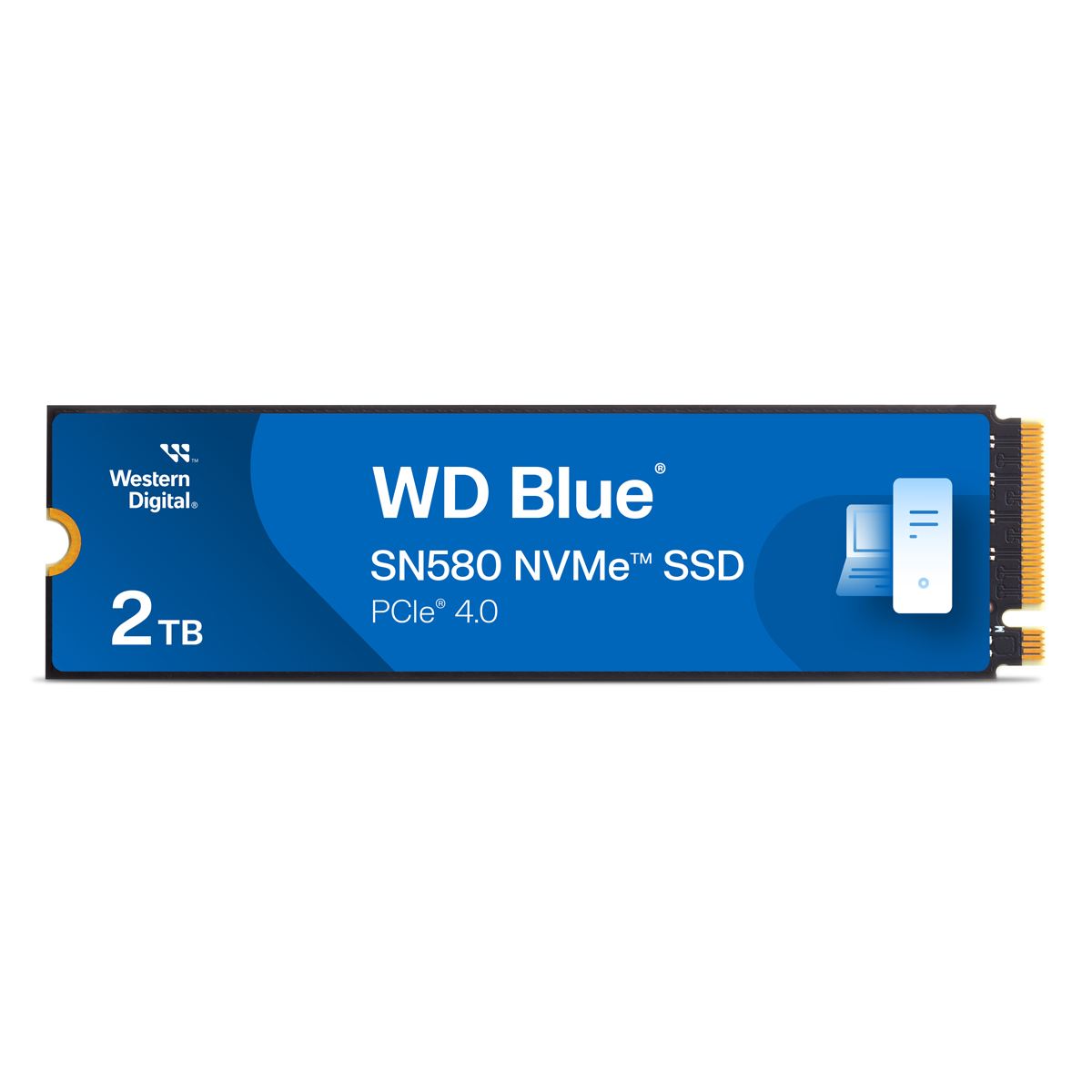 WD Blue SN580 SSD 2TB M.2 PCIe Gen4 NVMe Internes Solid-State-Module von WD