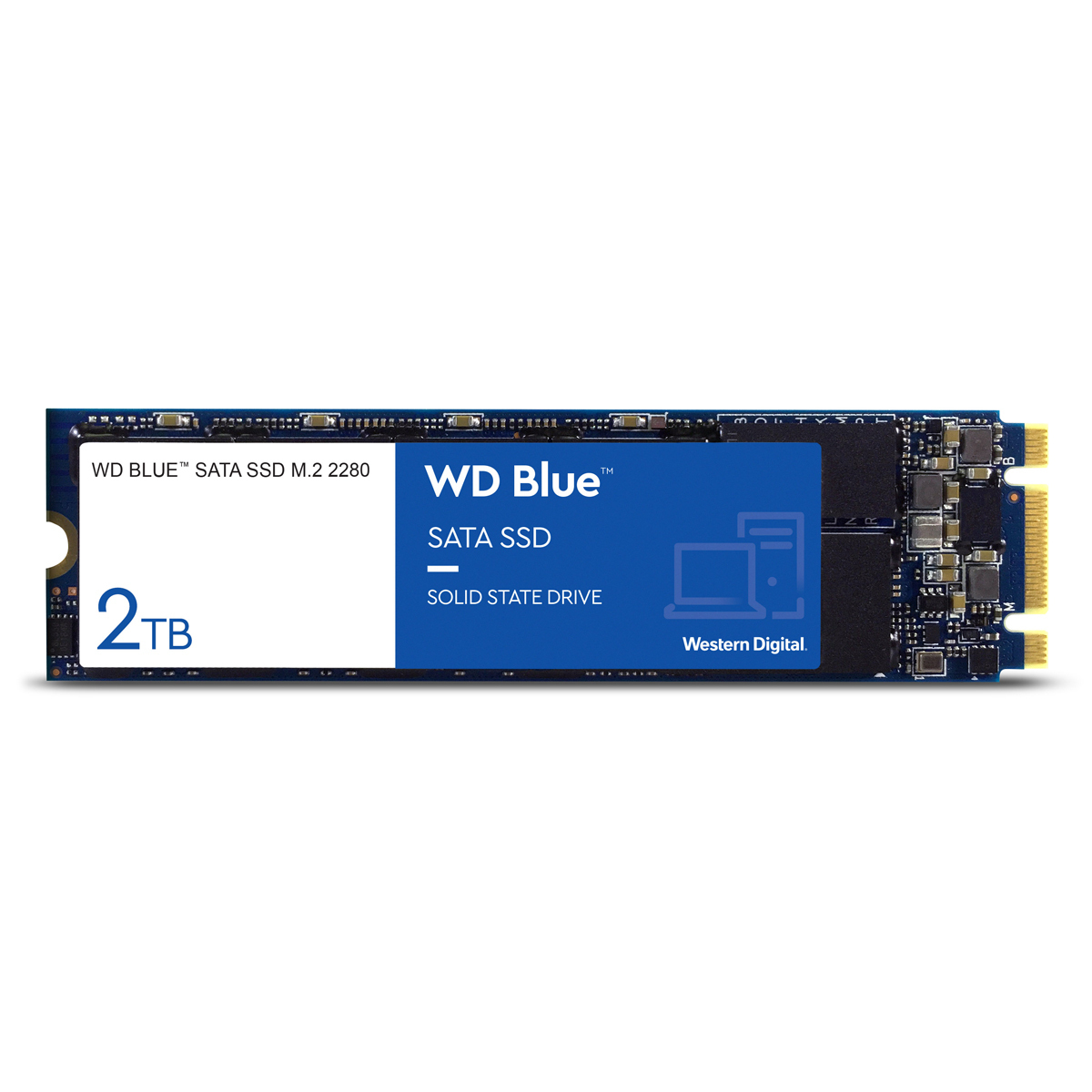 WD Blue SSD 2TB M.2 2280 SATA 6 Gbit/s - internes Solid-State-Module von WD