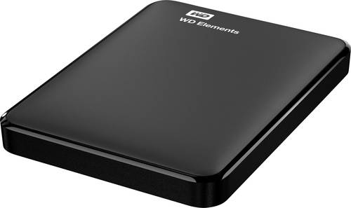 WD Elements 1TB Externe Festplatte 6.35cm (2.5 Zoll) USB 3.2 Gen 1 (USB 3.0) Schwarz WDBUZG0010BBK-W von WD