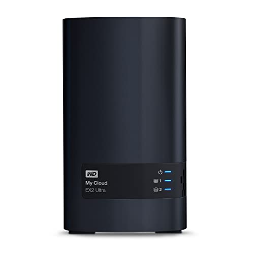 WD My Cloud EX2 Ultra NAS Festplatte 8 TB (zentraler Netzwerkspeicher, einfache Installation, zwei Laufwerkschächte, mobiler Zugriff, automatische Backups) von WD