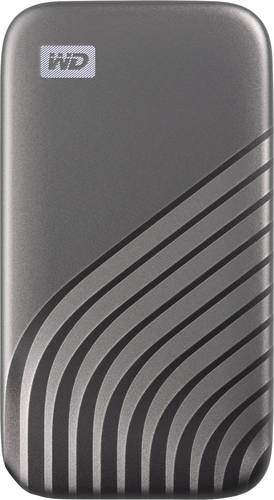 WD My Passport 1TB Externe SSD-Festplatte 6.35cm (2.5 Zoll) USB-C® Grau WDBAGF0010BGY-WESN von WD