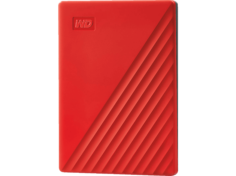 WD My Passport Festplatte, 2 TB HDD, 2,5 Zoll, extern, Rot von WD