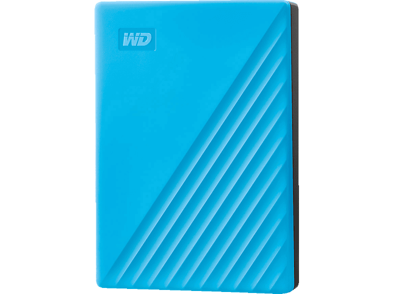 WD My Passport Festplatte, 4 TB HDD, 2,5 Zoll, extern, Blau von WD