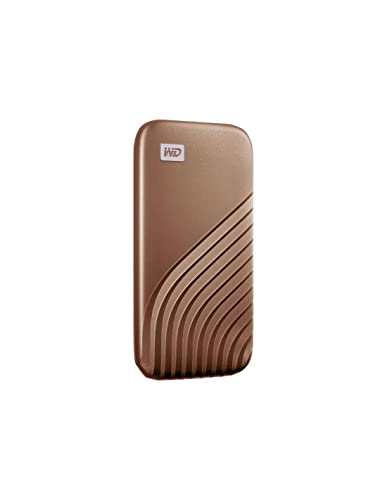 WD My Passport SSD 1 TB mobiler SSD Speicher (NVMe-Technologie, USB-C und USB 3.2 Gen-2 kompatibel, Lesen 1050 MB/s, Schreiben 1000 MB/s) Rose Gold von WD