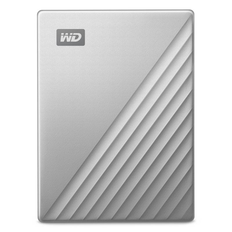 WD My Passport Ultra for Mac 4TB Silber Externe Festplatte, USB 3.2 Gen 1x1 von WD