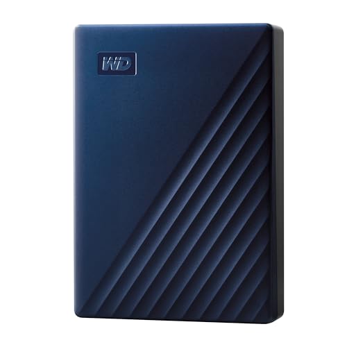 WD My Passport for Mac externe Festplatte 6 TB (mobiler Speicher, USB-C-fähig, herunterladbare Software, Passwortschutz, Mac kompatibel, einfach einzusetzen) Mitternachtsblau von WD