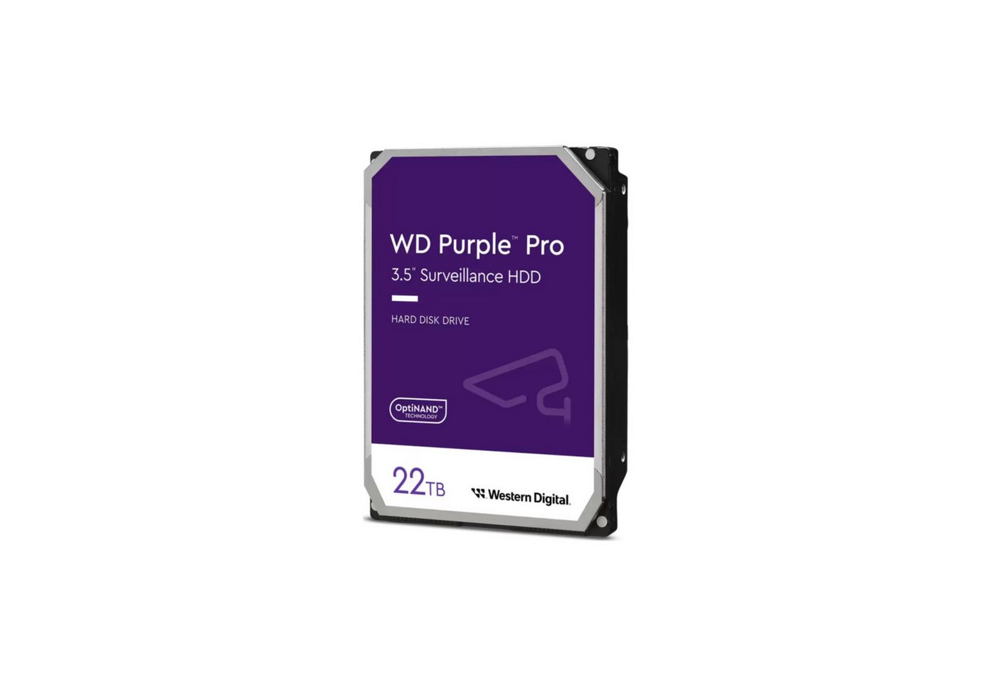 Western Digital Purple Pro 22 TB interne HDD-Festplatte (22 TB) 3.5" Western Digital Purple Pro 22 TB interne HDD-Festplatte (22 TB) 3.5" von Western Digital