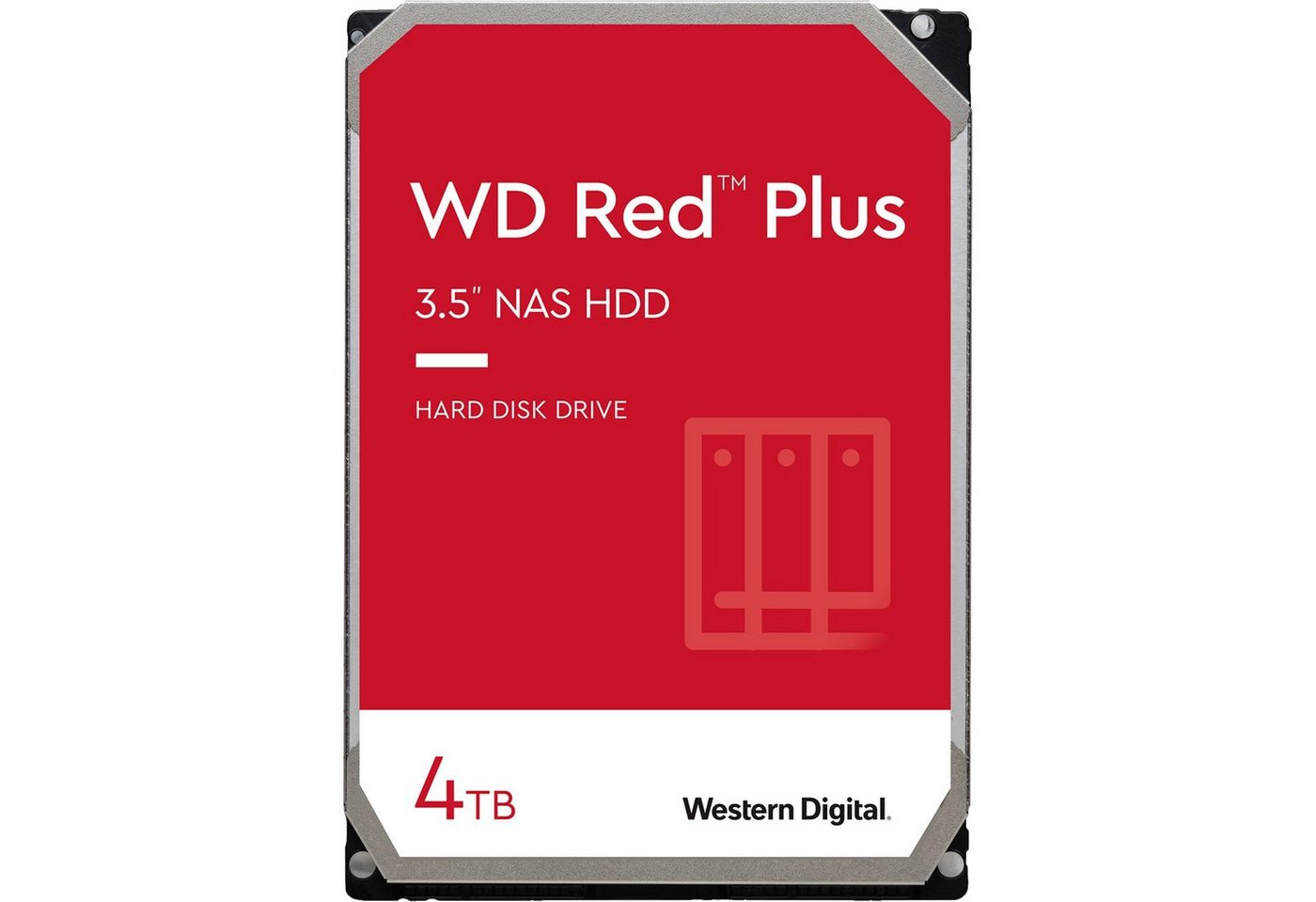 Western Digital WD Red Plus NAS-Festplatte 4 TB, (SATA 6 Gb/s, HDD-Festplatte (4 TB) 3.5" Western Digital WD Red Plus NAS-Festplatte 4 TB, (SATA 6 Gb/s, HDD-Festplatte (4 TB) 3.5" von Western Digital