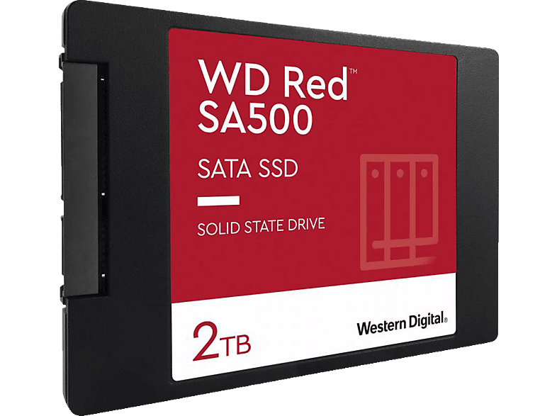 WD Red SA500 WDS200T2R0A SSD, 2 TB SSD SATA 6 Gbps, 2,5 Zoll, intern von WD
