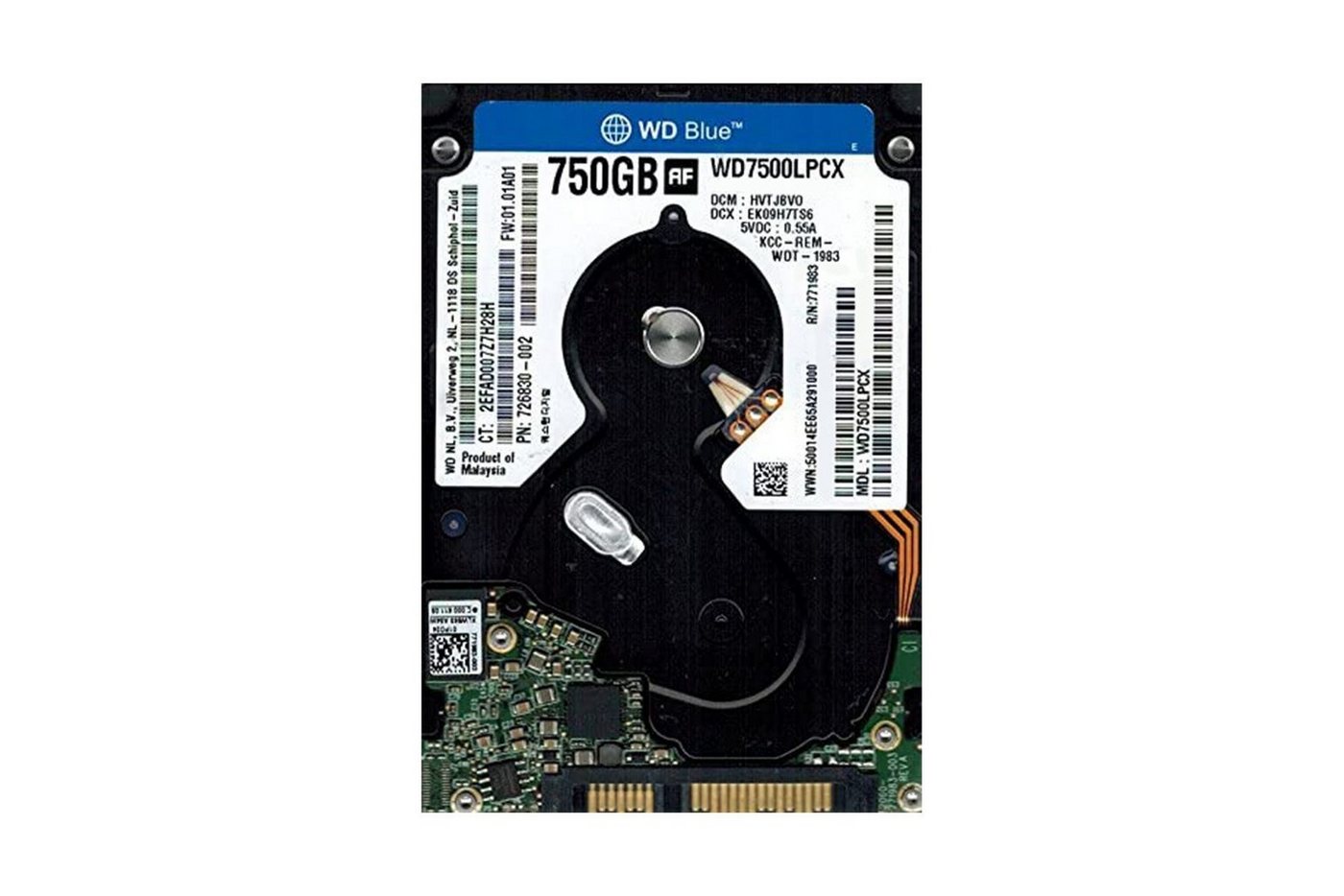 WD WD Blue 750 GB internal HDD 2.5 SATA 6Gb/s 5400 RPM 16 MB Cache WD75 interne HDD-Festplatte" von WD