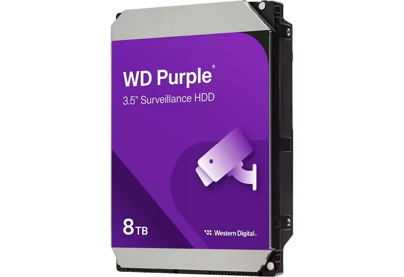 Western Digital WD Purple 8 TB, Festplatte, (SATA 6 Gb/s, 3,5) interne SSD (8.000 GB) von Western Digital
