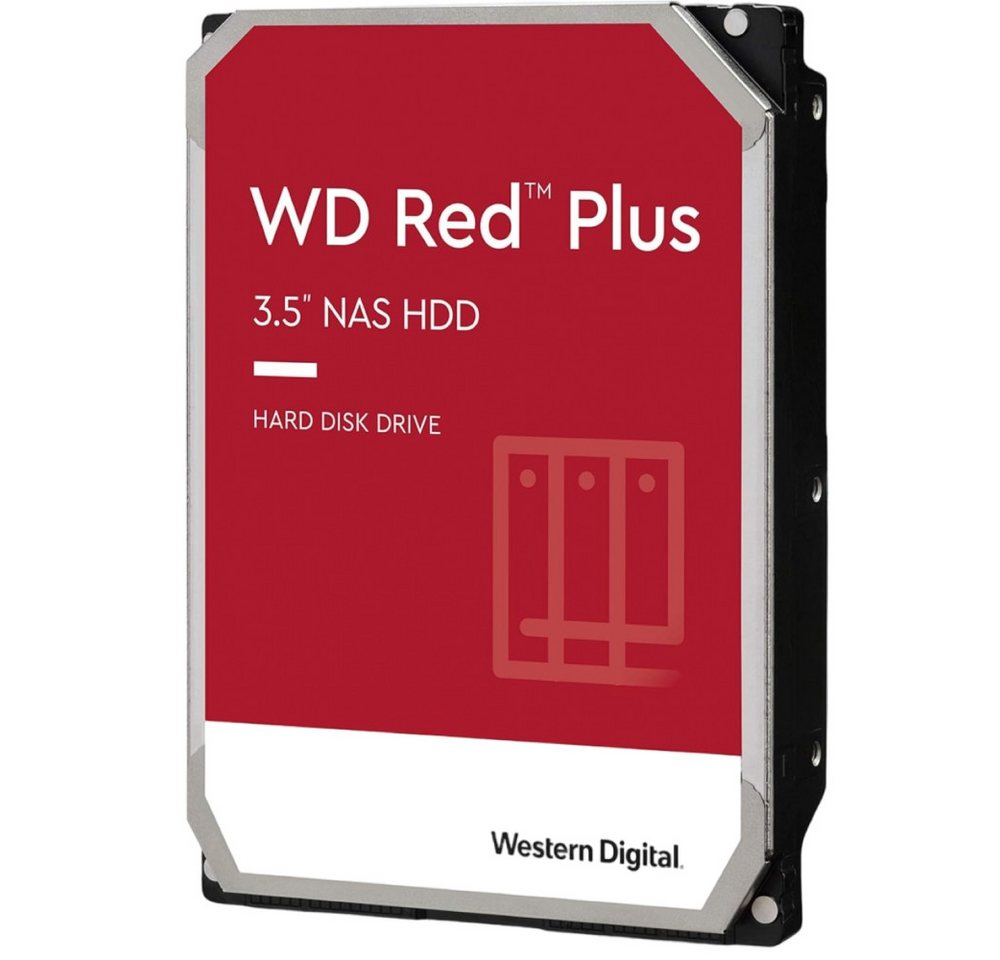 WD Western Digital Red Plus 30EPX - NAS-Festplatte - rot HDD-NAS-Festplatte (3 TB) 3,5" von WD