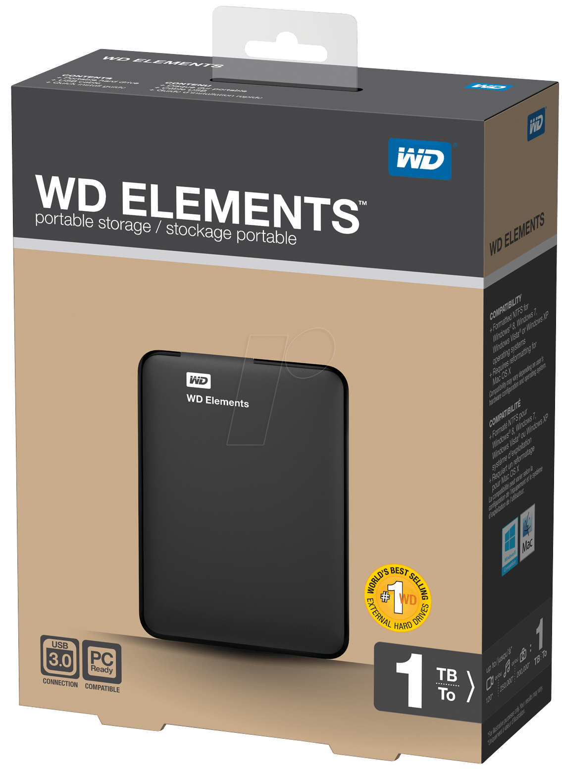 WDBUZG0010BBK - WD Elements portable 1TB von WD