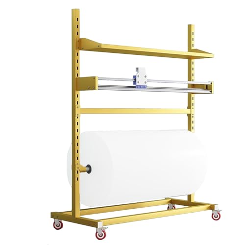 Handabroller für Stretchfolie Gewerblicher Stretchfolienspender mit Schneidevorrichtung Standgerät Geschenkpapierrolle Lagerregal Verstellbar Halter für Luftpolsterfolie(Gold,Internal Width 160 cm) Handabroller für Stretchfolie Gewerblicher Stretchfolienspender mit Schneidevorrichtung Standgerät Geschenkpapierrolle Lagerregal Verstellbar Halter für Luftpolsterfolie(Gold,Internal Width 160 cm) von WDJBPSH