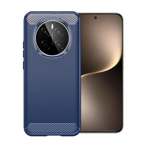 WDMYLFTW Kohlefaser Hülle für Honor Magic7 - Flexibel Tasche Weich TPU Handyhülle Schutzhülle Case Cover (Blau) von WDMYLFTW