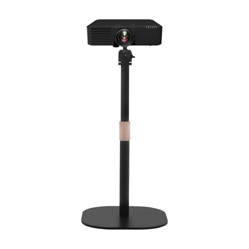 WDZCZDoo Projektor Ständer Höhenverstellbar, 360° Schwenkbar & 90° Neigbar, Tragkraft 5kg, Kompatibel mit Projektor/Webcam/Kamera (1/4"" Gewinde), Schwarz von WDZCZDoo