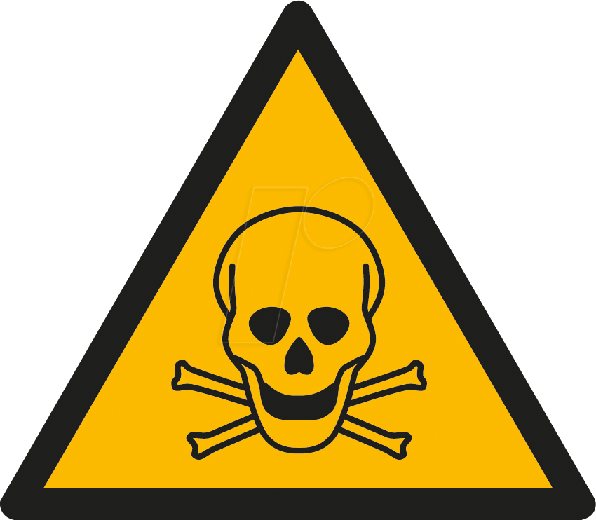 W 74304-1 - Warnschilder: Warnung vor giftigen Stoffen, 12,5 mm von WE EISENACHER