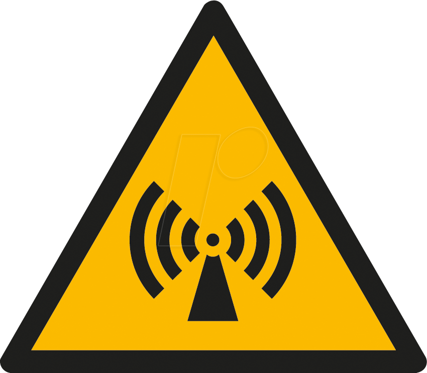 W 74306-2 - Warnschilder: Warnung vor elektromagnetischem Feld, 25 mm von WE EISENACHER