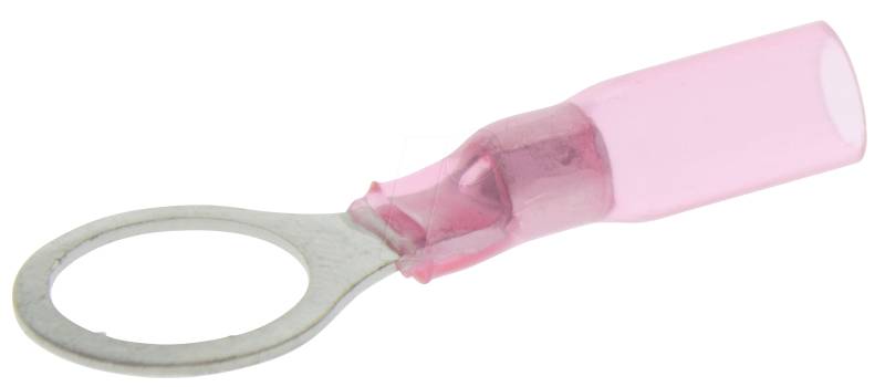 WE K401100HS - Ringkabelschuh mit Schrumpfschlauch - 0,5 … 1,5 mm², M10, rot von WE EISENACHER