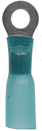 WE K402040HS - Ringkabelschuh mit Schrumpfschlauch - 1,5 … 2,5 mm², M4, blau von WE EISENACHER