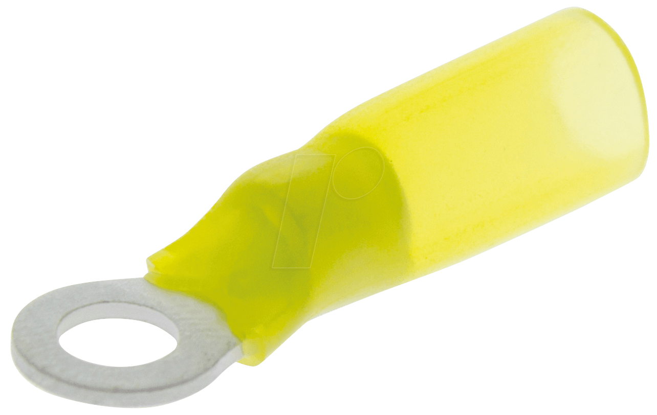 WE K403050HS - Ringkabelschuh mit Schrumpfschlauch - 4 … 6 mm², M5, gelb von WE EISENACHER