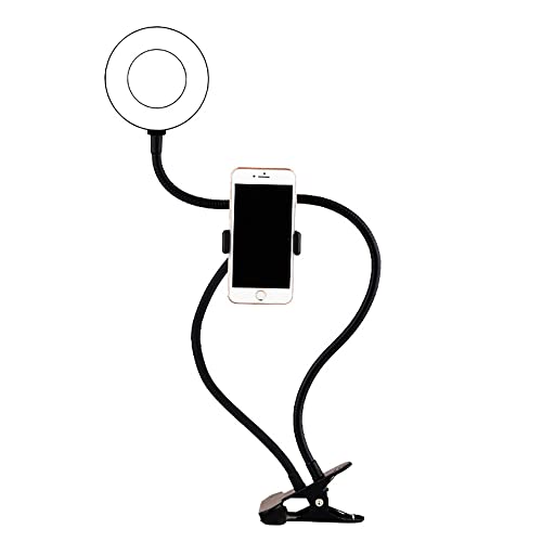 WE LED Ringlicht mit Universal-Telefonhalterung und Clip zum Aufhängen, 3 Farbmodi und 10 Helligkeitsmodi, Flexibler Arm, Anschluss über USB-Port. WE LED Ringlicht mit Universal-Telefonhalterung und Clip zum Aufhängen, 3 Farbmodi und 10 Helligkeitsmodi, Flexibler Arm, Anschluss über USB-Port. von WE