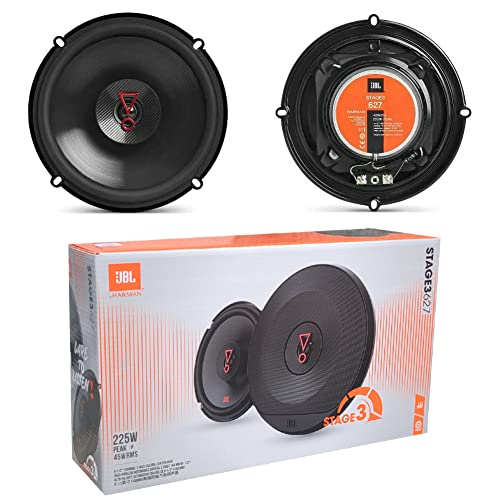 2 Lautsprecher JBL STAGE3 627 koaxial 2 Wege 6,5" 16,00 cm 160 mm 45 watt rms 225 watt max impedanz 3 ohm 92 db spl Auto, pro Paar 2 Lautsprecher JBL STAGE3 627 koaxial 2 Wege 6,5" 16,00 cm 160 mm 45 watt rms 225 watt max impedanz 3 ohm 92 db spl Auto, pro Paar von WEB