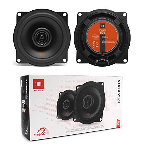 2 Lautsprecher kompatibel mit JBL STAGE2 524 2-Wege-koaxial 5,25" 13,00 cm 130 mm 35 watt rms und 210 watt max 4 ohm 90 db spl Auto pro Paar von WEB