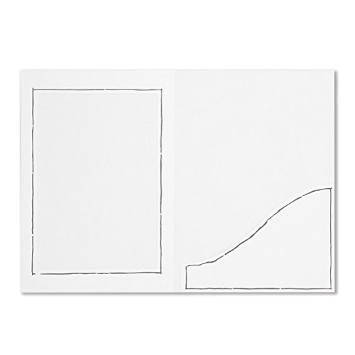WEBAFI weiße Verkaufsmappen 2-seitig Foto Portraitmappen Fotomappen Leporellos (Goldrand, 5 Stück 13 x 18 cm) Stückpreis € 1,09 von WEBAFI