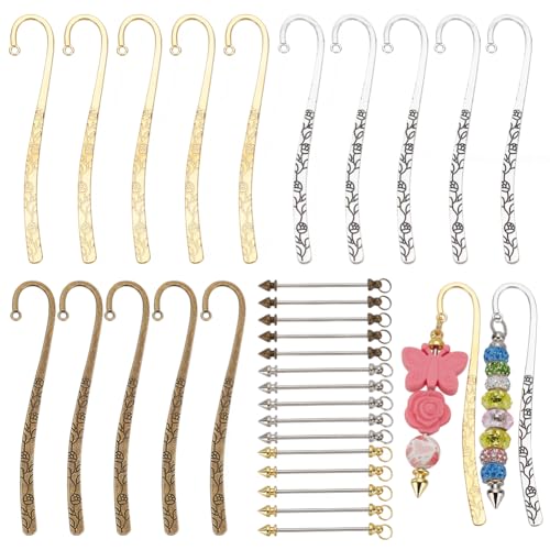 WEBEEDY 15 Stk. Perlen Bookmarks 3 Farben Vintage Tibetische Haken Geschnitzte Bookmarks Mit Perlen Lesezeichen Metallstange Legierung Bookmarks DIY Set Lesefreunde Buchliebhaber Geschenke WEBEEDY 15 Stk. Perlen Bookmarks 3 Farben Vintage Tibetische Haken Geschnitzte Bookmarks Mit Perlen Lesezeichen Metallstange Legierung Bookmarks DIY Set Lesefreunde Buchliebhaber Geschenke von WEBEEDY