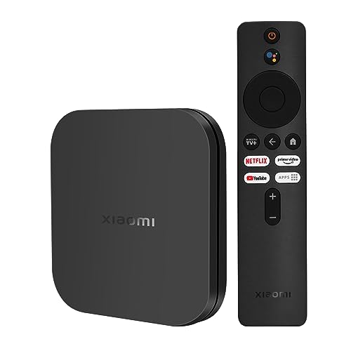 Mi TV Box S 2nd Gen, Ultra 4K HD Streaming Media Player 2GB RAM+8GB ROM Mi Smart TV Box, Unterstützt Google TV, Dolby Vision, HDR10+, Dolby Atmos, DTS-HD Sound, Drahtlose Projektion, Dualband-WLAN von WEDETIAN